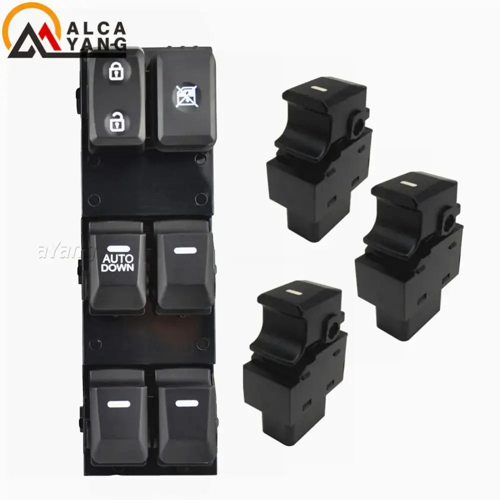 Electric Power Window Switch With Red Backlight For Kia Sportage 2011-2016 by InterCyprus Trading Ltd