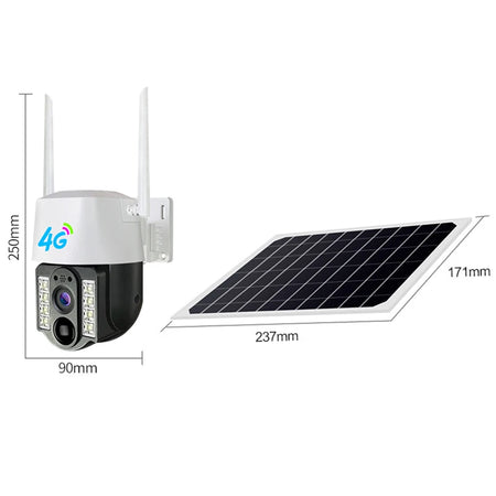 Solar WiFi PTZ Camera 4G Sim 10X Zoom &ndash; Auto Tracking