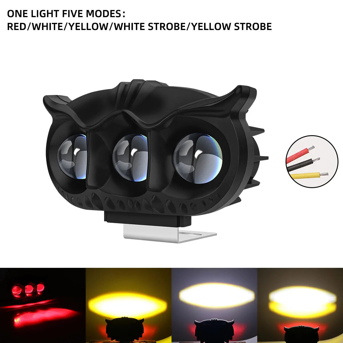 KEVANLY Motorcycle LED Spot Light &ndash; Five Versatile Light Modes 1PCS