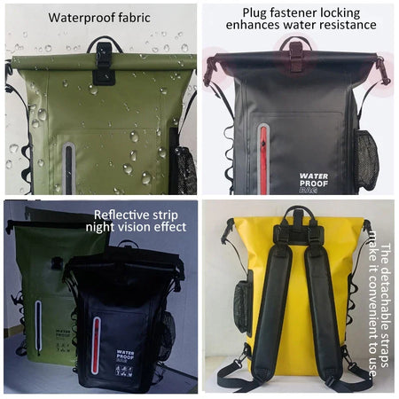 500D PVC Outdoor Waterproof Backpack 25L &ndash; Hiking Drybag
