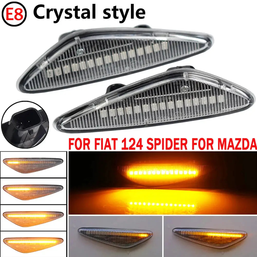 BINGWFPT Dynamic LED Turn Signal Light Side Marker Lights Lamp For Mazda Miata MX5 ND RX-8 6 Atenza GH 2008-2012 5 Premacy CW by InterCyprus Trading Ltd