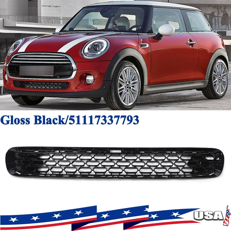 Mini Cooper F55 F56 F57 Framskärmsgaller, Glansig Svart Finish