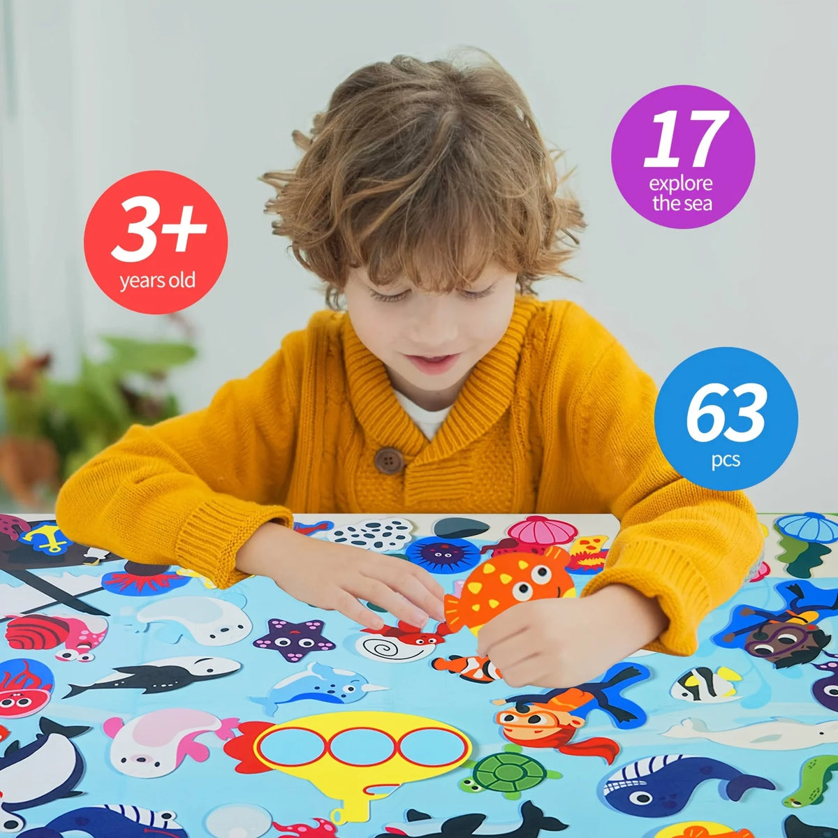 Ocean Felt Story Board &ndash; Montessori Busy Board For Toddlers