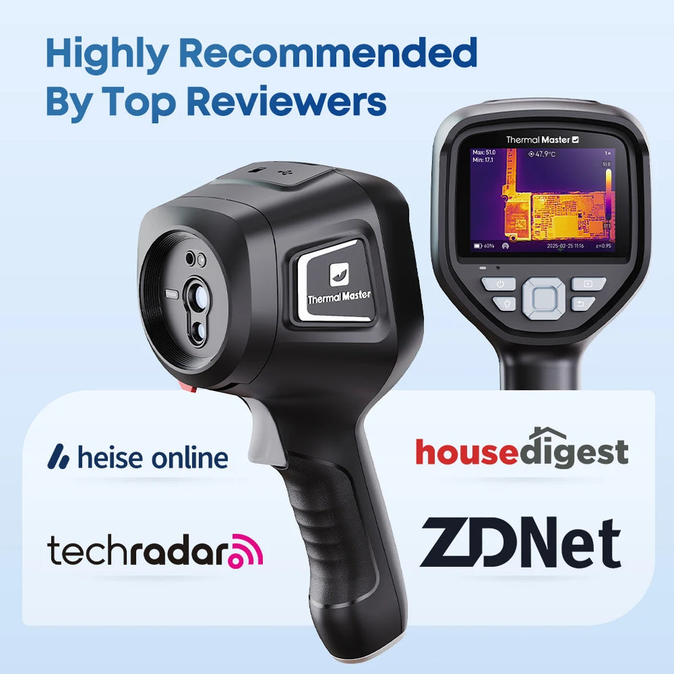 Imager térmico portátil 512x384 para calefacción de suelo e inspección industrial