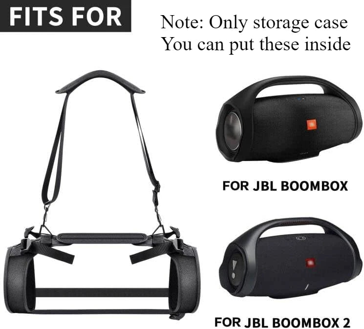 Vodoodporna nosilna torba za JBL Boombox 3, tesno prileganje z zaščitnimi mrežnimi paneli proti prahu