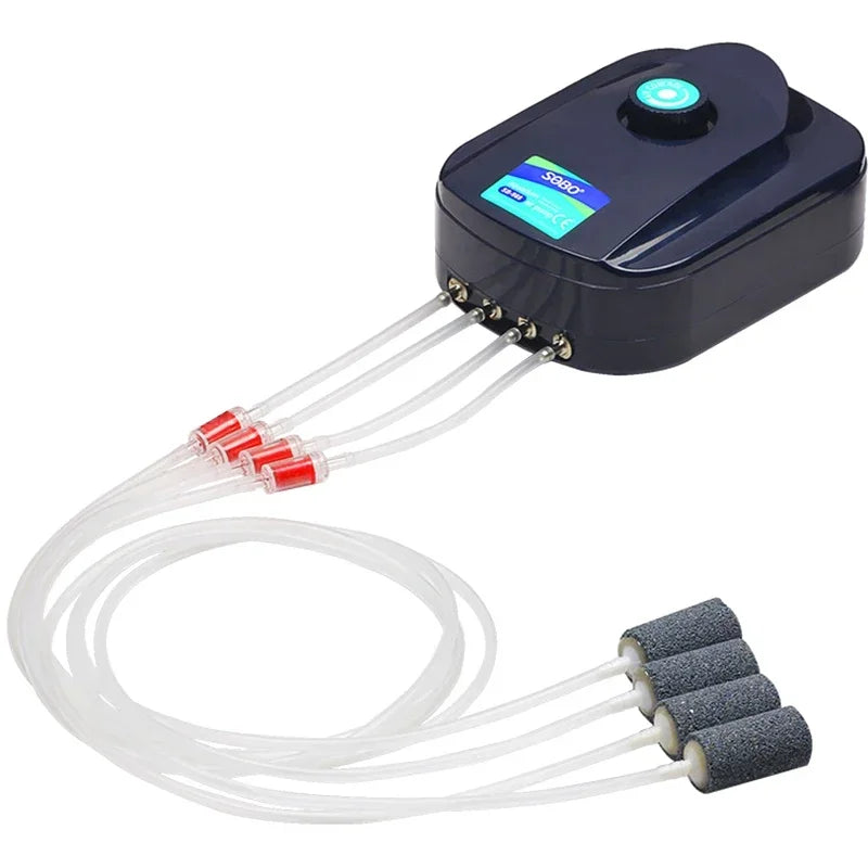 SOBO Silent Aquarium Oxygen Air Pump - Ultra Silent