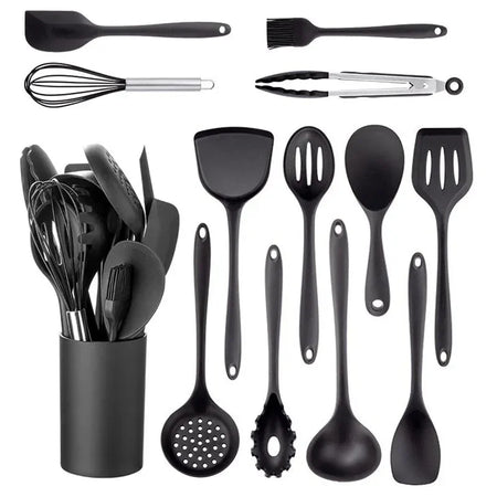 Silicone Kitchenware Cooking Set &ndash; Eco-Friendly Non-Stick Utensils