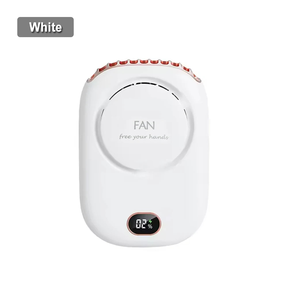 Portable Neck Fan &ndash; Ultralight Bladeless USB Rechargeable WHITE