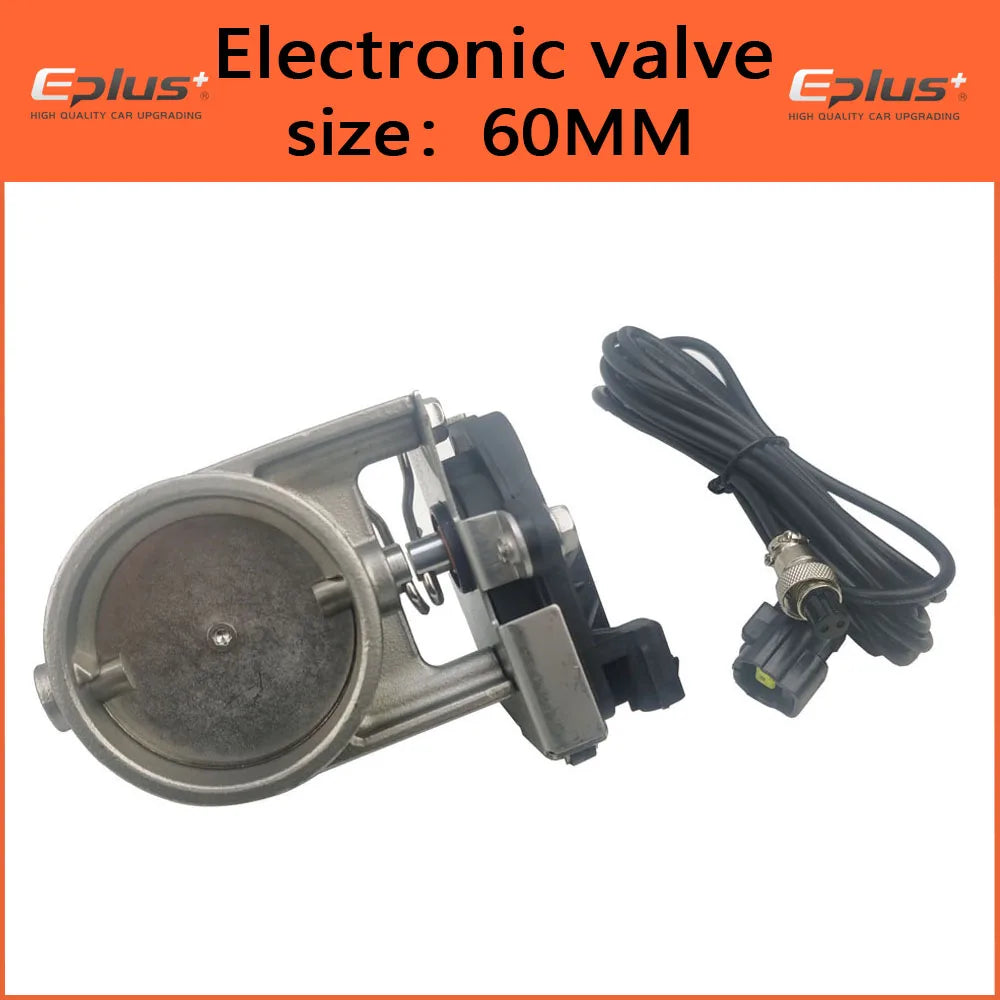 EPLUS Car Exhaust Pipe Electronic Valve Kit with Remote Control - Universal Fit, Multi-Angle Mode, Available in 51mm, 63mm, 70mm, 76mm valve 60mm