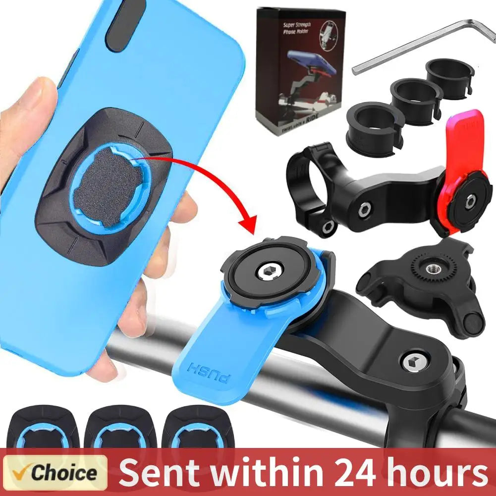 QUAD-LOCK Motorcycle Bike Phone Holder &ndash; 360 Degree Rotatable Navigation Support