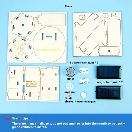 DIY Solar Powered Satellite Model Kit &ndash; STEM Education Toy