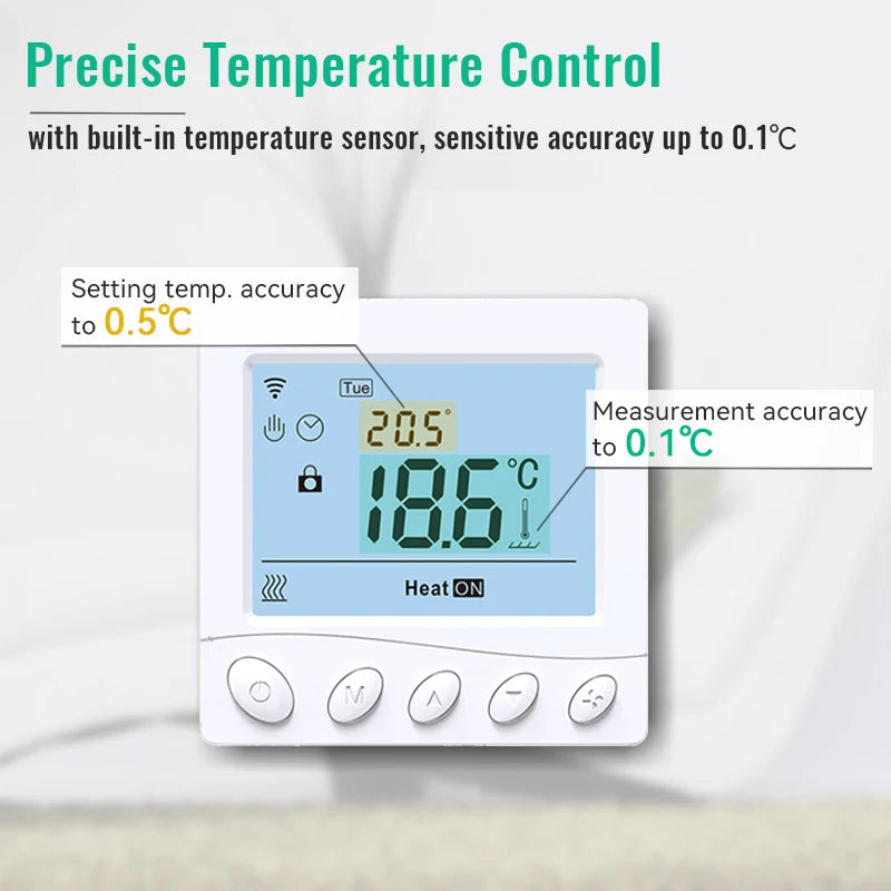 Warm Floor Thermostat WiFi Tuya &ndash; Smart Home Compatible