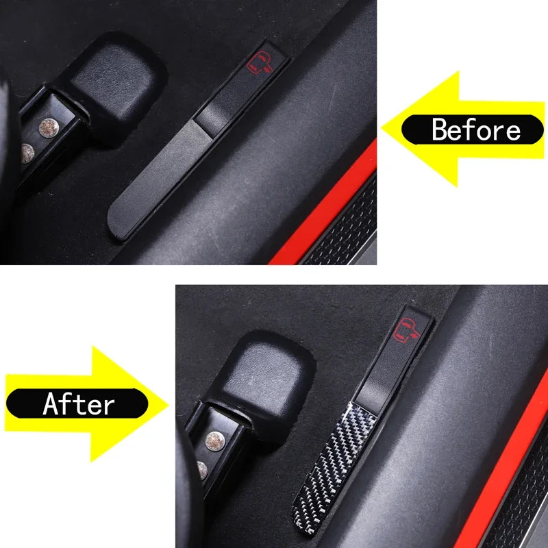 Mjuk kolfiber dörrlås skyddslist för Corvette C6