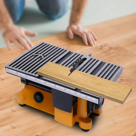 Table Saw With Adjustable Blades - Powerful 90W DC Motor