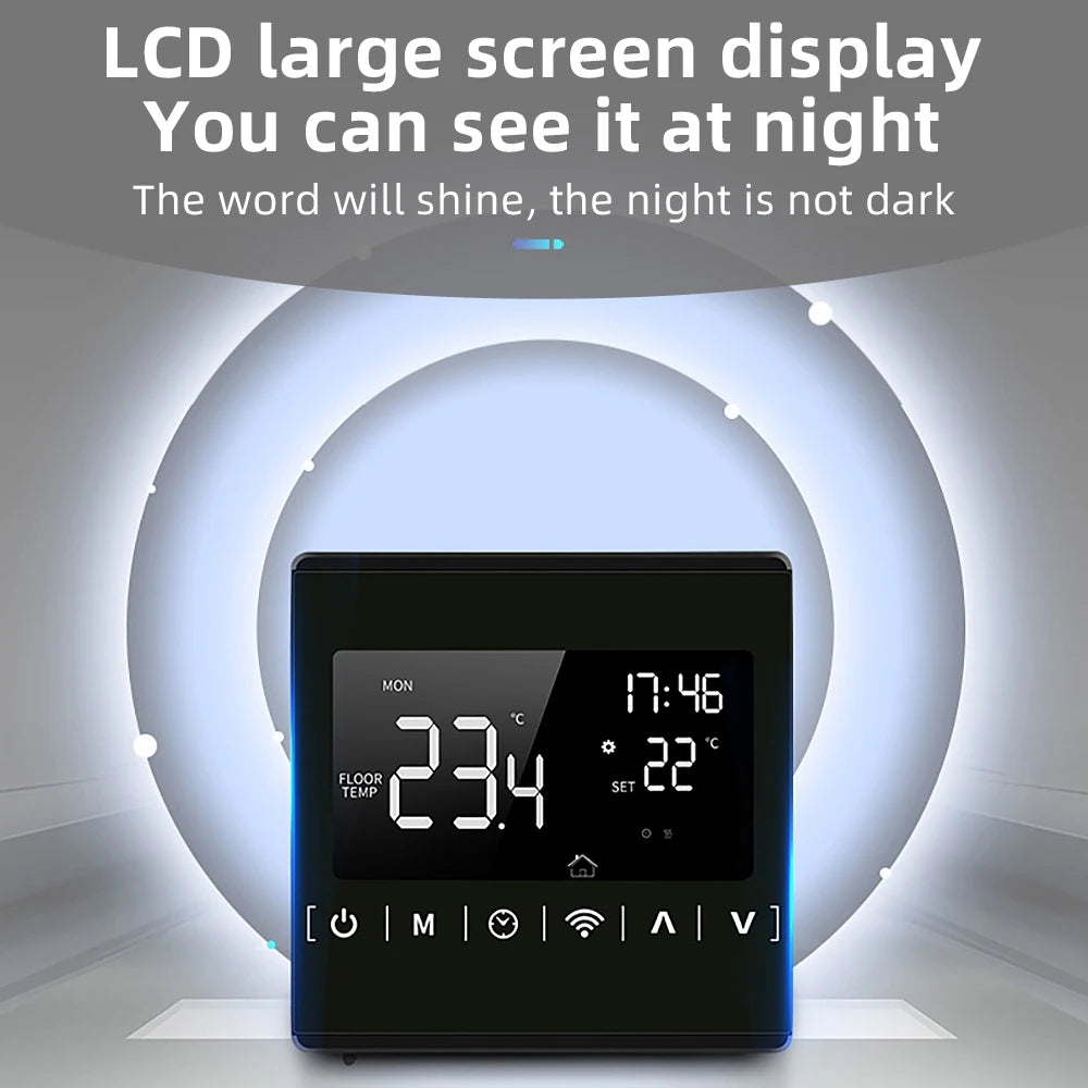 Smart WiFi Home Floor Heating Controller &ndash; LED Touch Screen Convenience