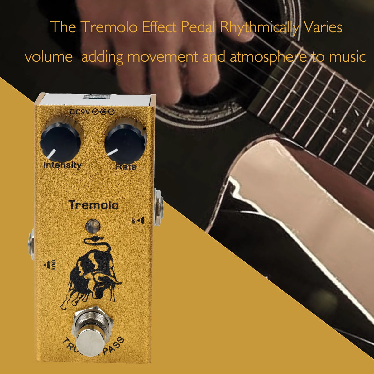 Miwayer Multi-Effect Guitar Pedal &ndash; True Bypass Rich Tones 09-Tremolo