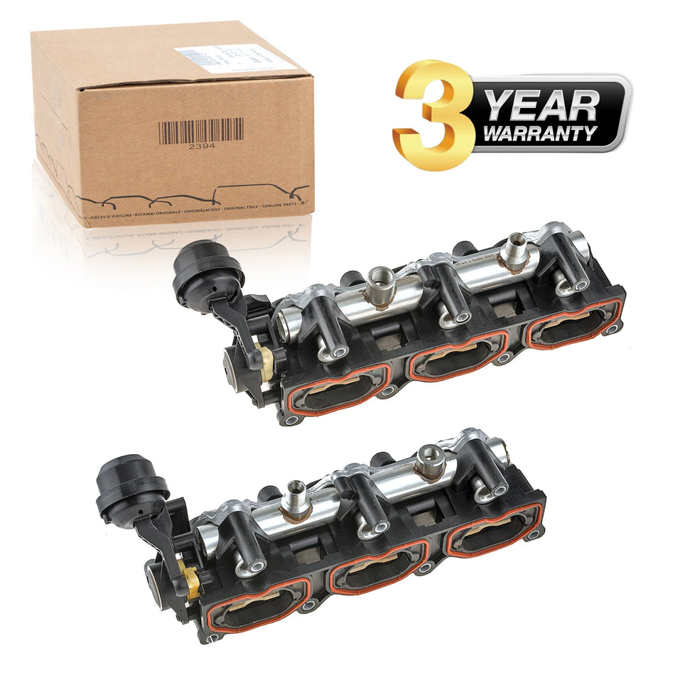 Air Distributor Housing Set for Audi A4 A6 C6 3.2 A8 S8 Left and Right Plastic Replacement