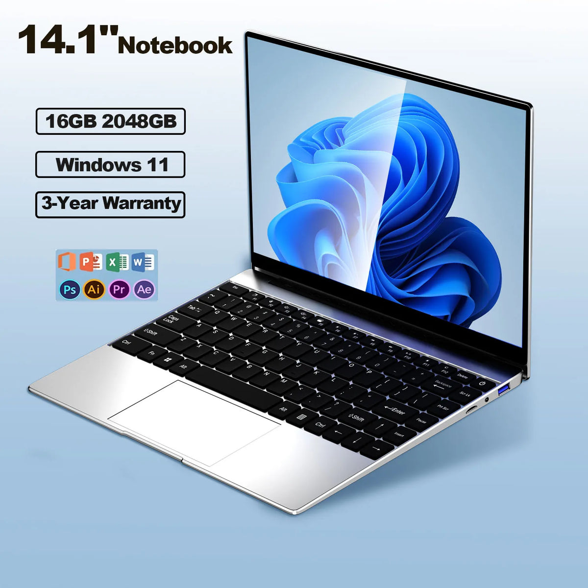 LENO 14.1 Ultra Slim Laptop &ndash; High Performance with 16GB RAM and 2TB SSD