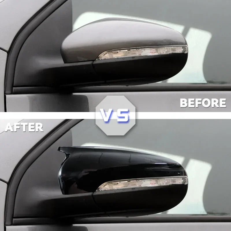 Spīdīga melna aizmugures skata spoguļa vāks VW Golf MK6 GTI R 2Pcs