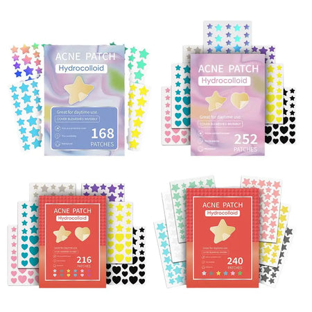Colorful Star Pimple Patch - Invisible Acne Removal &amp; Skin Care Stickers