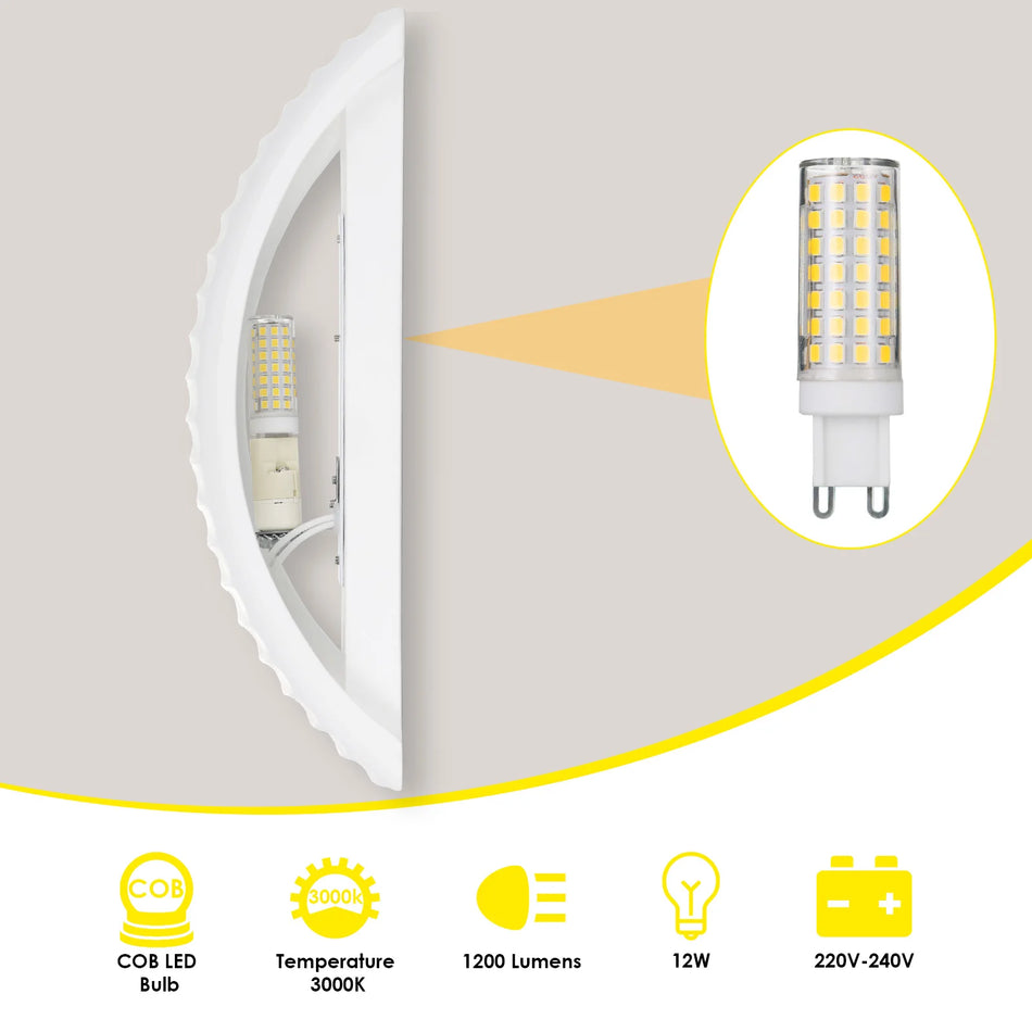 LED nástenné svietidlo 3W teplá biela 2700K hore a dole vnútorné