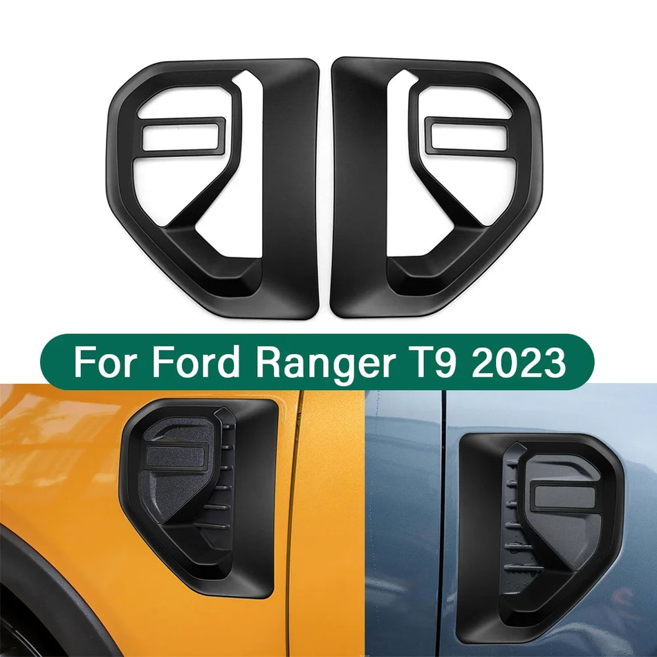 Külgventiili katte äär matt must ABS Ford Ranger T9 2023 vastupidav välimine aksessuaar