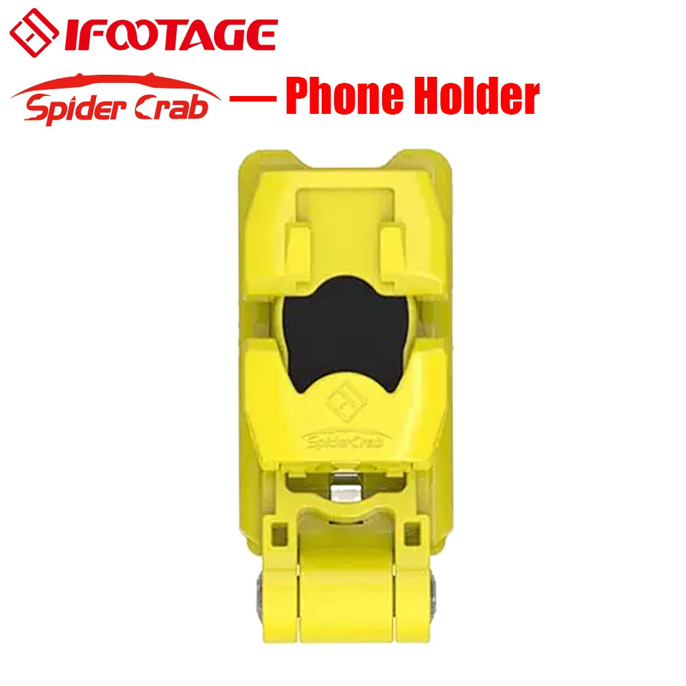 IFOOTAGE Phone Tripod Mount Adapter &ndash; 360 Degree Rotation Yellow / CHINA