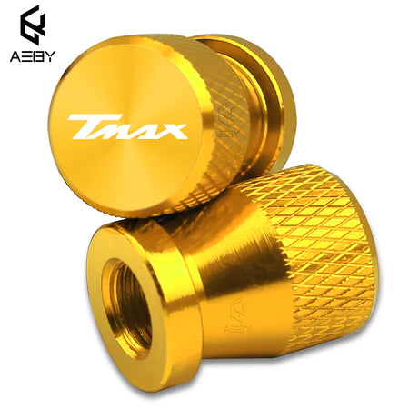 Yamaha T-Max 500 Aluminium Alloy Valve Stem Caps - 2PCS gold