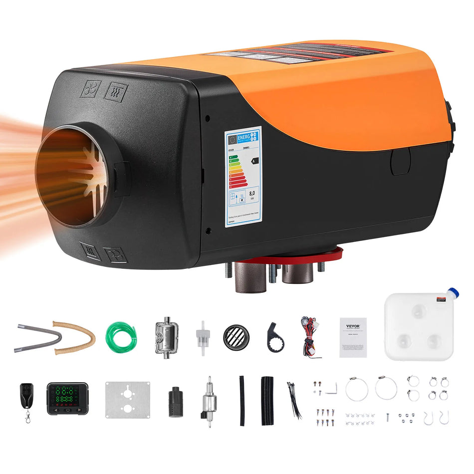 8KW 12V naftový vzduchový ohřívač s dálkovým ovládáním 10L nádrž RV