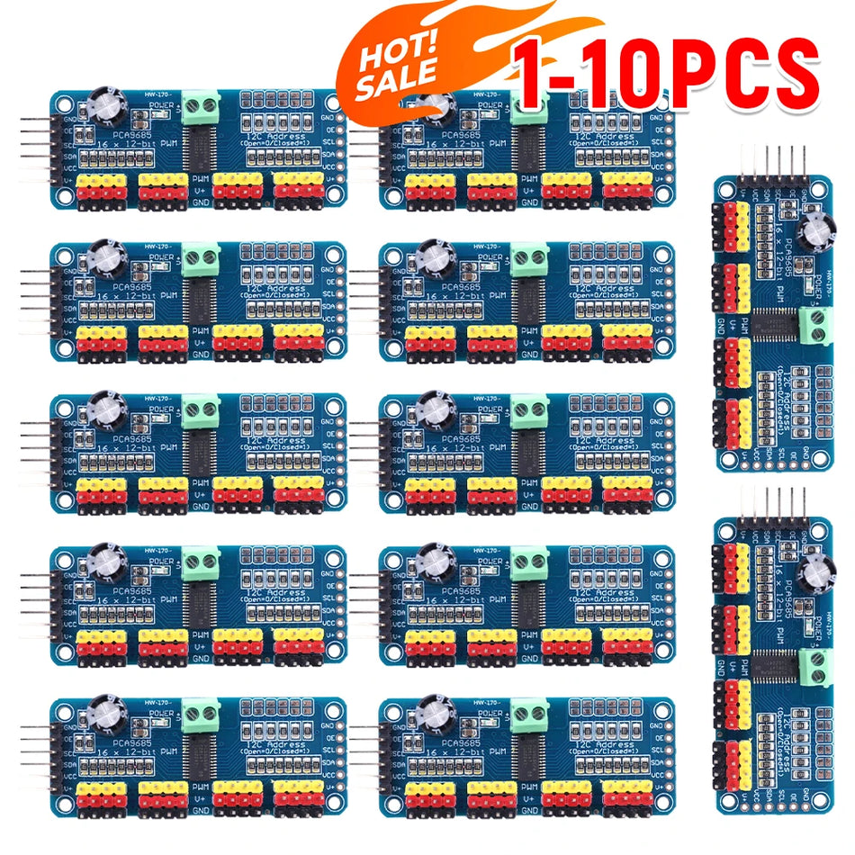 PCA9685 16 Κανάλι PWM Σερβοκινητήρας IIC Για Arduino Pi