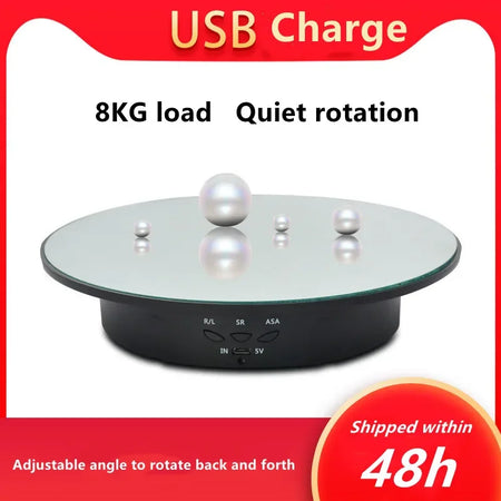 360-Degree Electric Swivelling Display Turntable with 3 Speed Settings