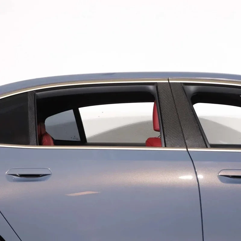 Láminas de fibra de carbono para BMW Serie 5 G60 2024 decoración de pilares