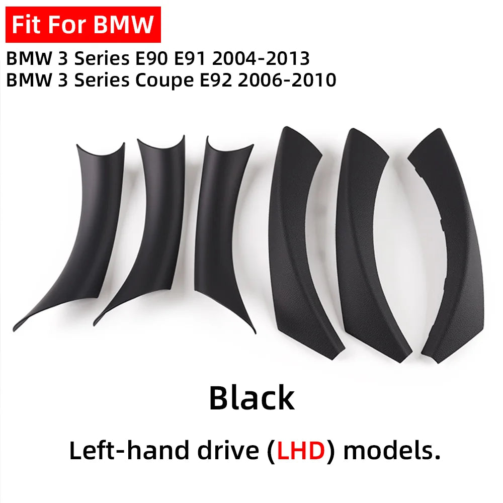 LHD RHD Easy Installation Black Beige Left Right Inner Door Handle Cover For BMW 3 Series E90 E91 E92 2004-2013 by InterCyprus Trading Ltd