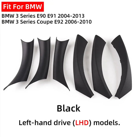 For BMW 3 Series E90 E91 E92 2004-2013 Beige Black LHD RHD Easy Installation Left Right Inner Door Handle Cover ABS by InterCyprus Trading Ltd
