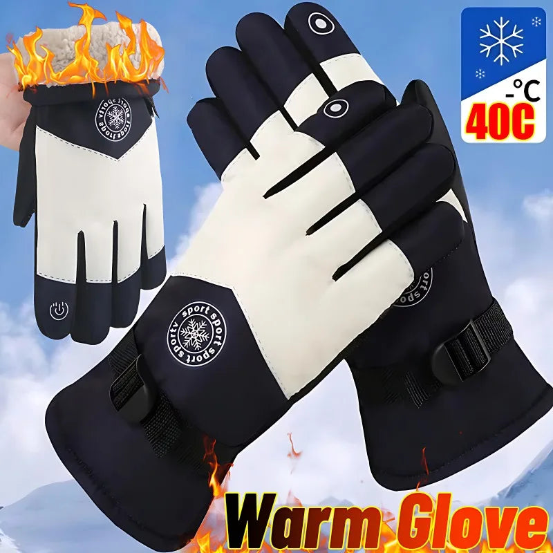 Ski Gloves for Men and Women &ndash; Waterproof Thermal Mittens