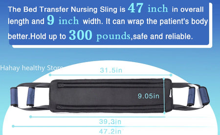 Patient Lift Sling &ndash; No Slip Design for Safe Transfer