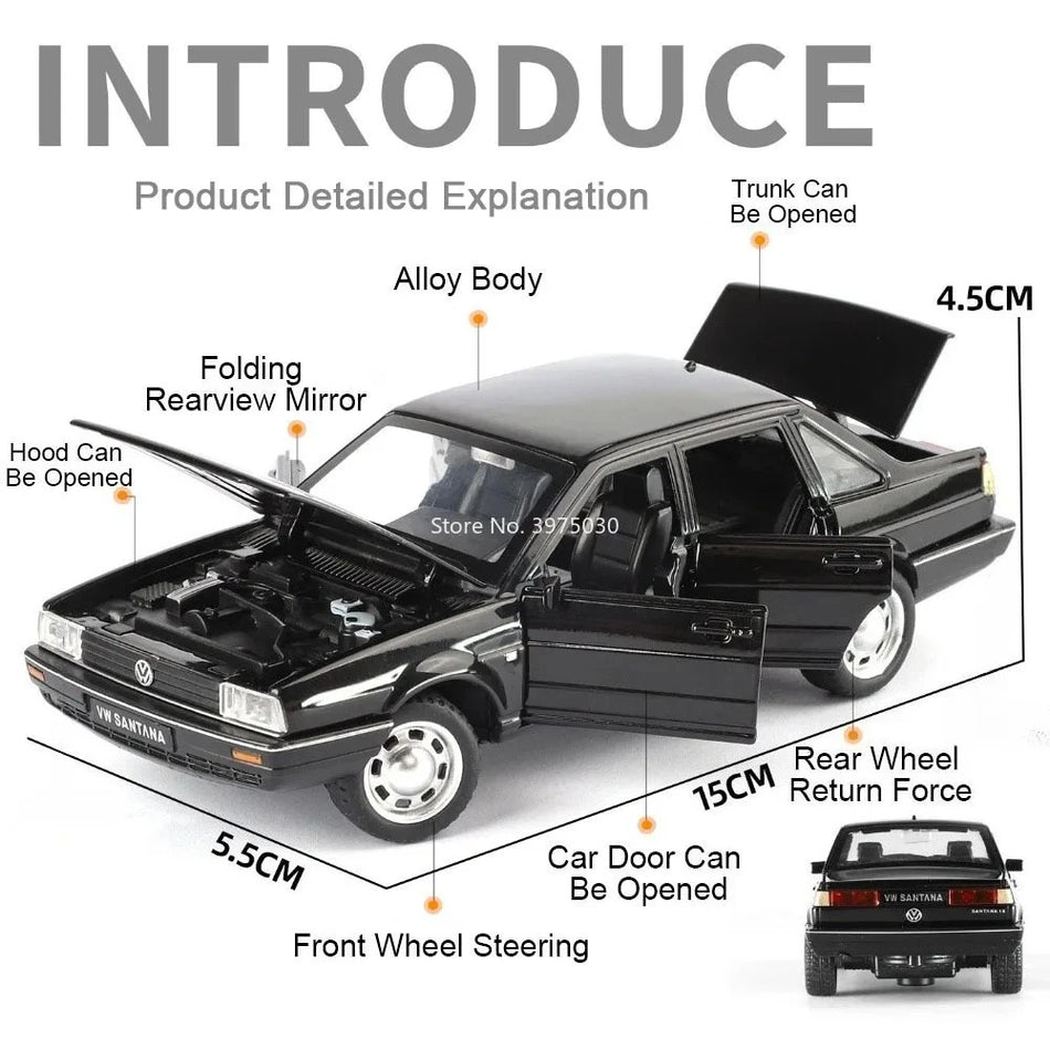 Model avtomobila igrača iz zlitine diecast 1:32 za Santano
