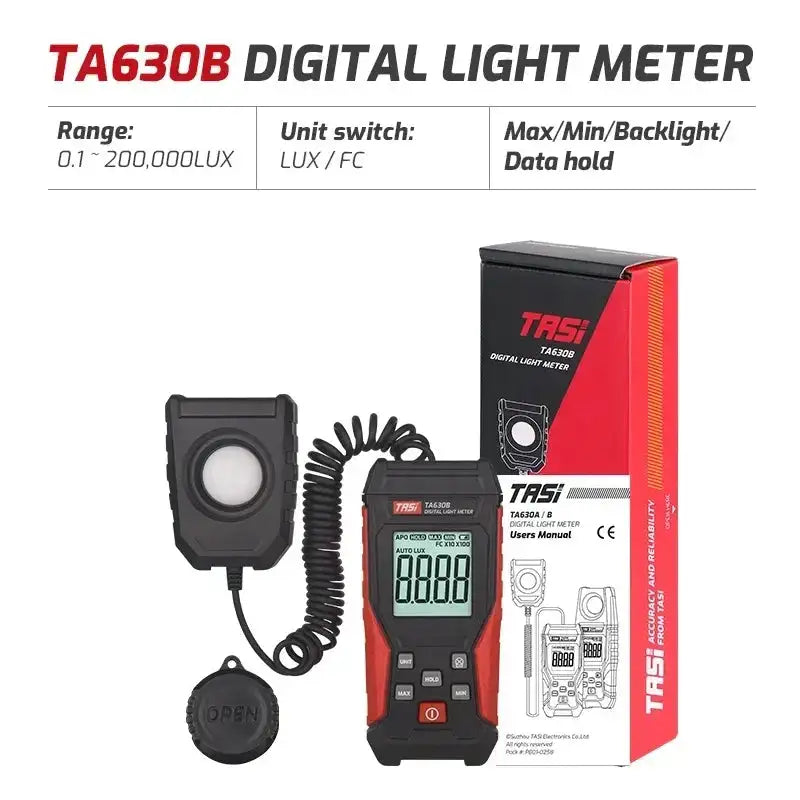 TA630B Digital Luxometer High Accuracy Handheld Light Meter TA630B Split Type