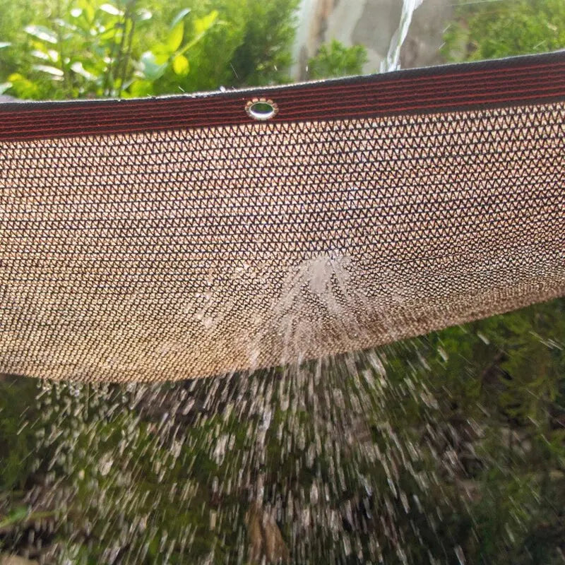 Coffee Brown HDPE UV-Resistant Sun Shade Sail for Outdoor Spaces