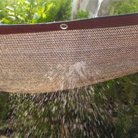 Coffee Brown HDPE UV-Resistant Sun Shade Sail for Outdoor Spaces