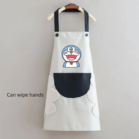 Doraemon Waterproof Oil-Proof Apron - Cute Cartoon Design F