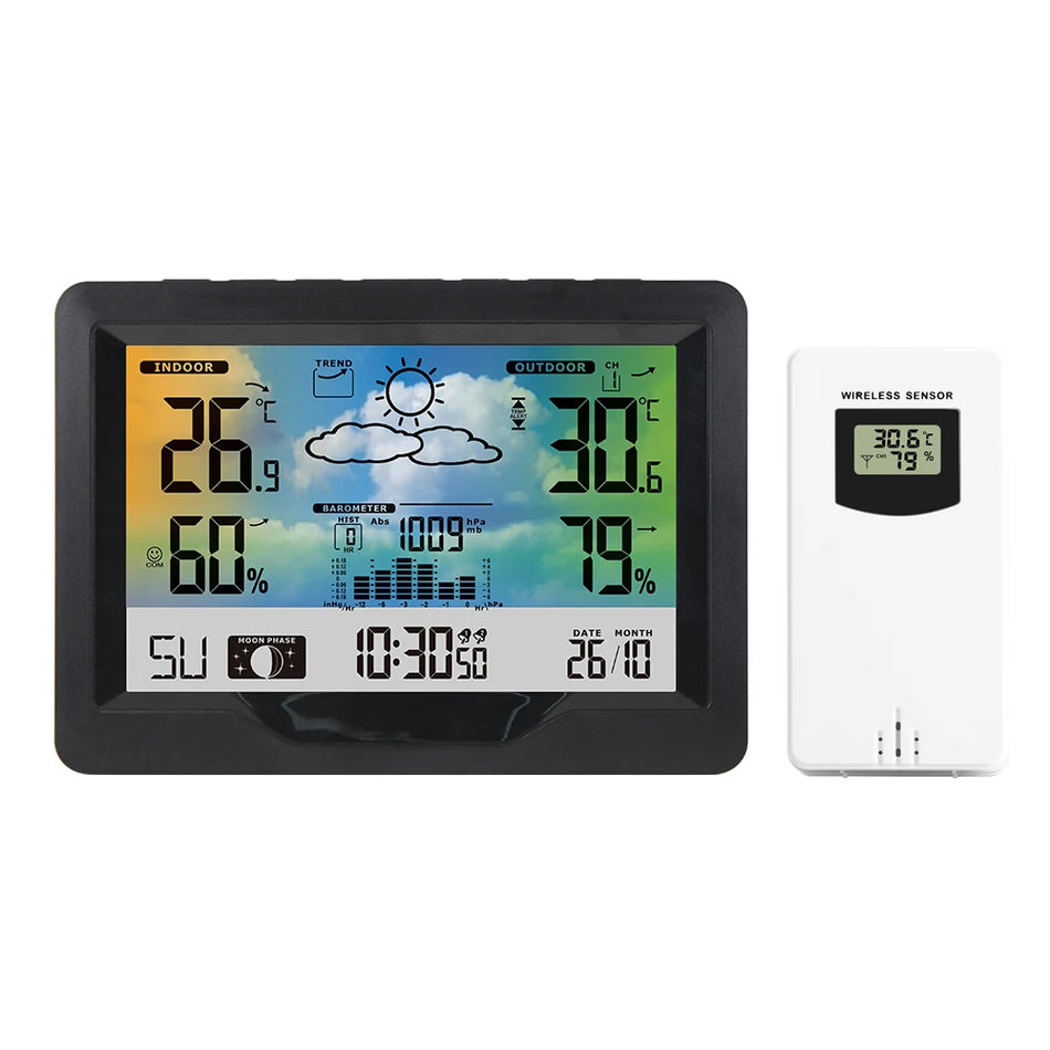 KKMOON Wireless Weather Station Forecaster - Color Screen remote control A