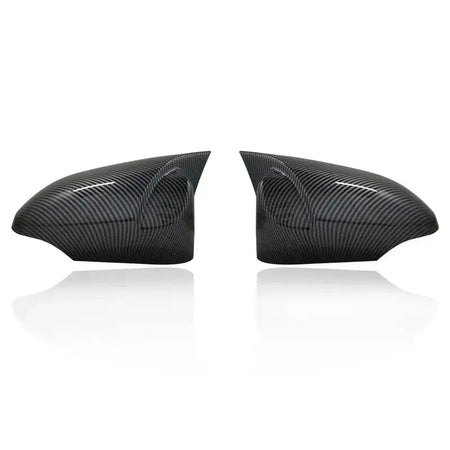 2 Pcs Toyota Yaris Rearview Mirror Housing Cover Cap Lid Carbon fiber pattern