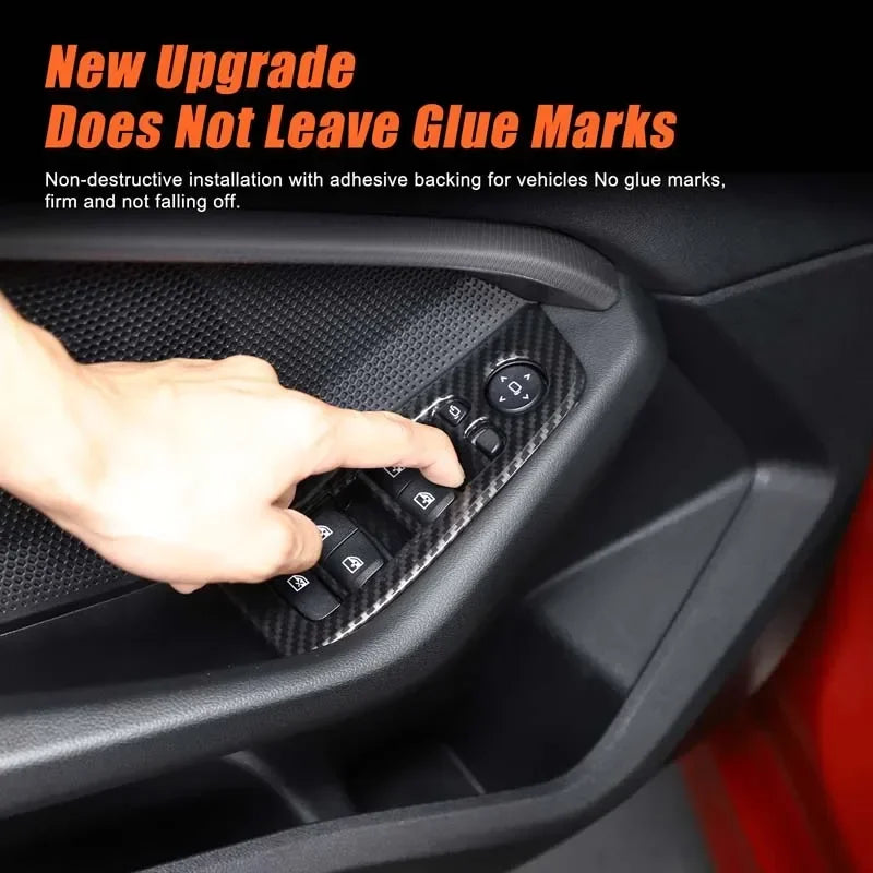 BMW 1-sarja ja 2-sarja Autolasien Nostokehys ABS Hiilikuitu Näkö Sisäverhouksilla