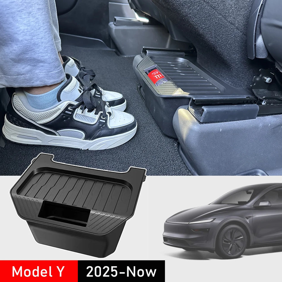Rear Center Storage Box TPE for Tesla Model Y Juniper 2025 2026