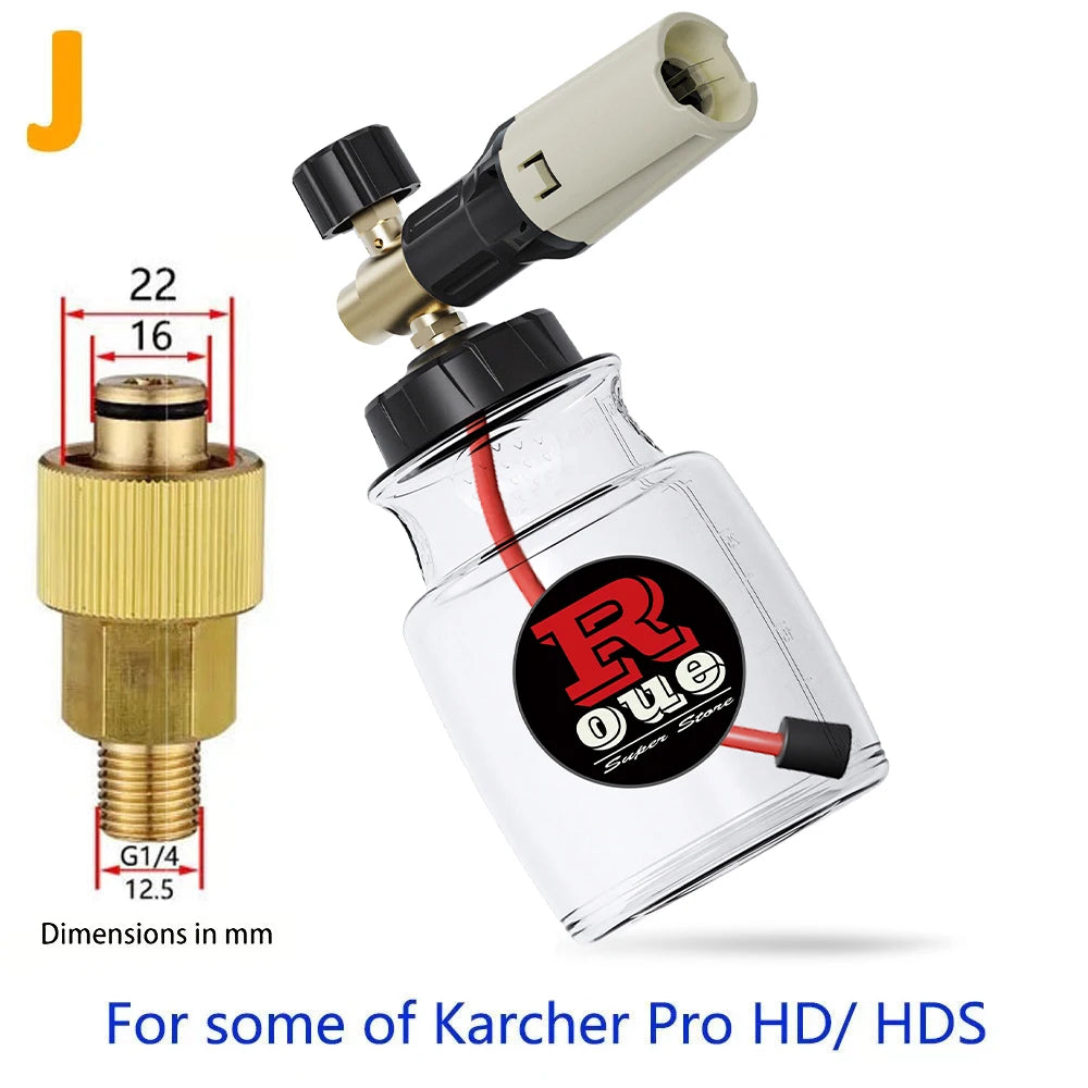 High-Pressure Foam Cannon Soap Generator for Karcher, Nilfisk, Parkside &amp; More For Karcher HD(NEW)