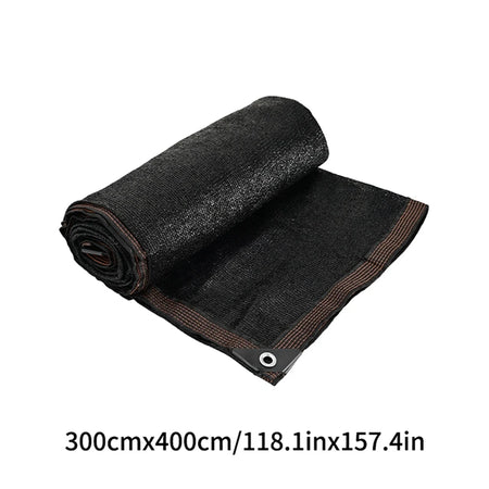 Durable Black Outdoor Anti-UV Shade Net for Versatile Sun Protection 3x4M