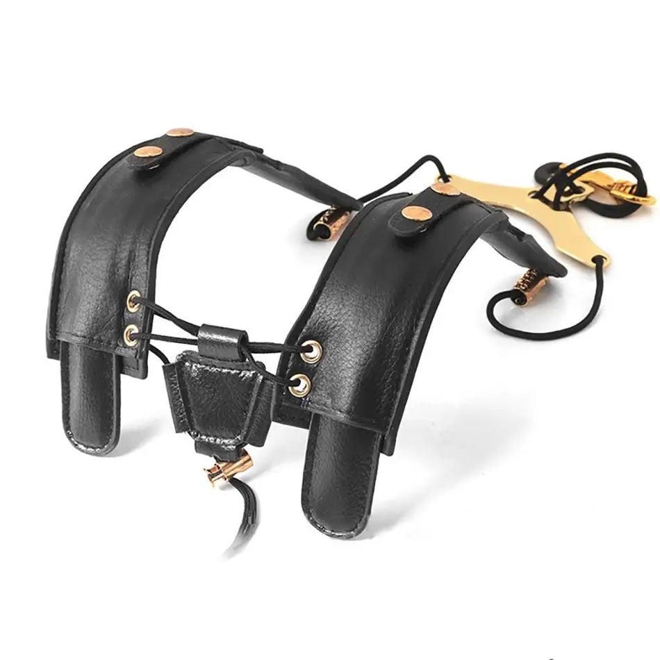 Verstellbarer PU-Leder-Saxophonriemen, universelles Nackenband für Alt- und Tenorsaxophon