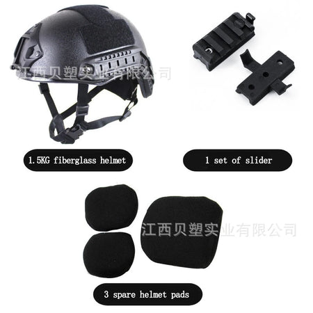 FAST MICH2000 Riot Helmet &ndash; Fiberglass Shell Upgrade black