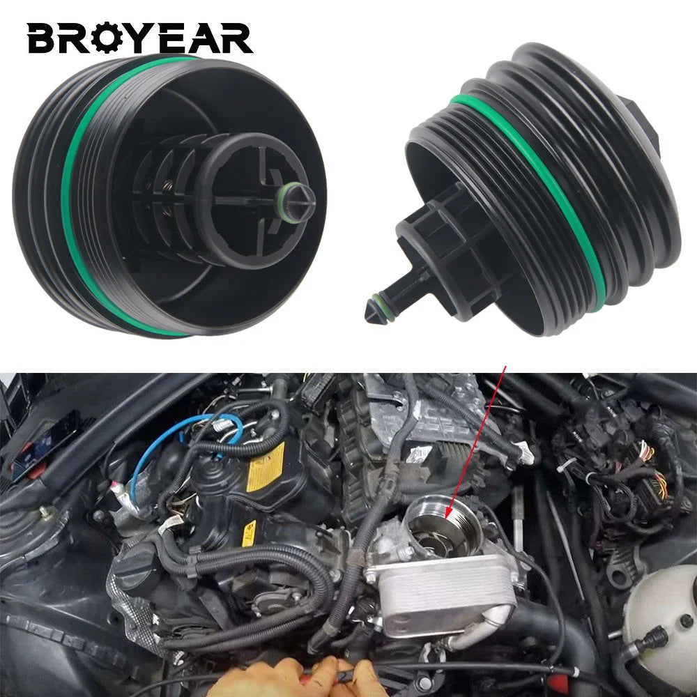 Billet Aluminum Oil Filter Housing for BMW N20 N26 N52 N54 N55 S55 by InterCyprus Trading Ltd